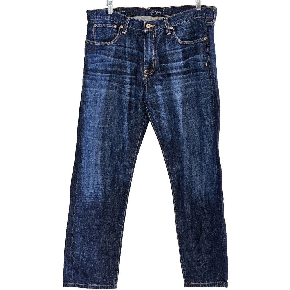 Lucky Brand 221 Original Straight Men’s Jeans W36x30L Dark Olin Denim 90s Y2K